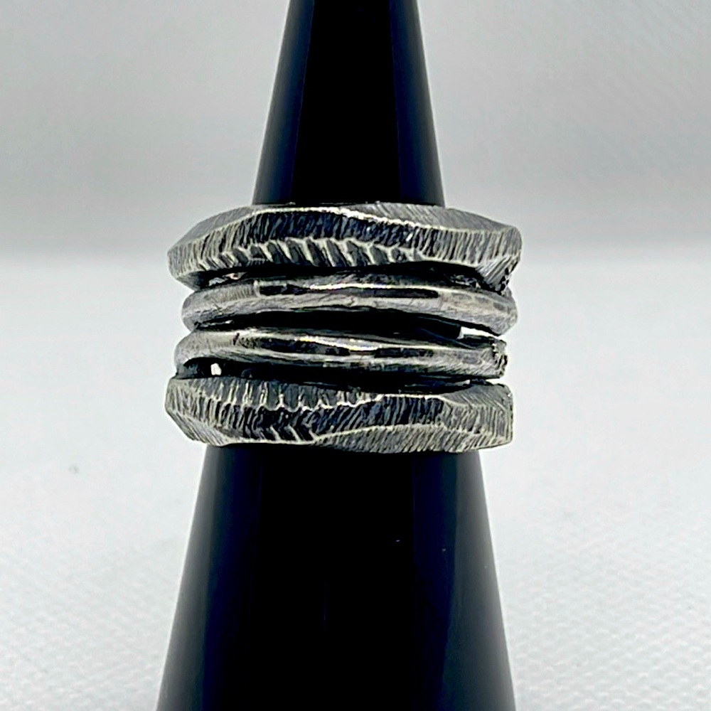 Buck Palmer Rustic Halo Ring